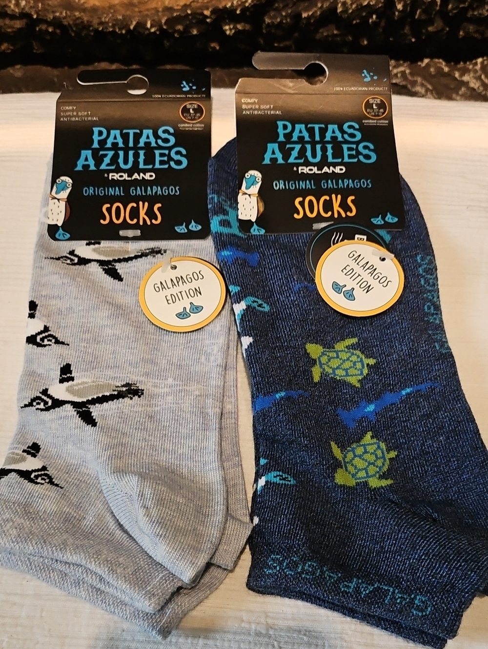 Roland Patas Azules NWT - 2 Pair Socks Size L (US 7-12)